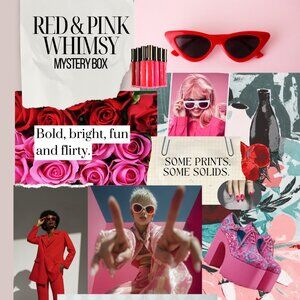 Red & Pink Whimsy Mystery Box | 4 Women's Clothing Pieces